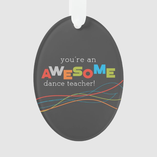 Adorno Día de Apreciación de Maestros de Baile, increíble (Anverso)