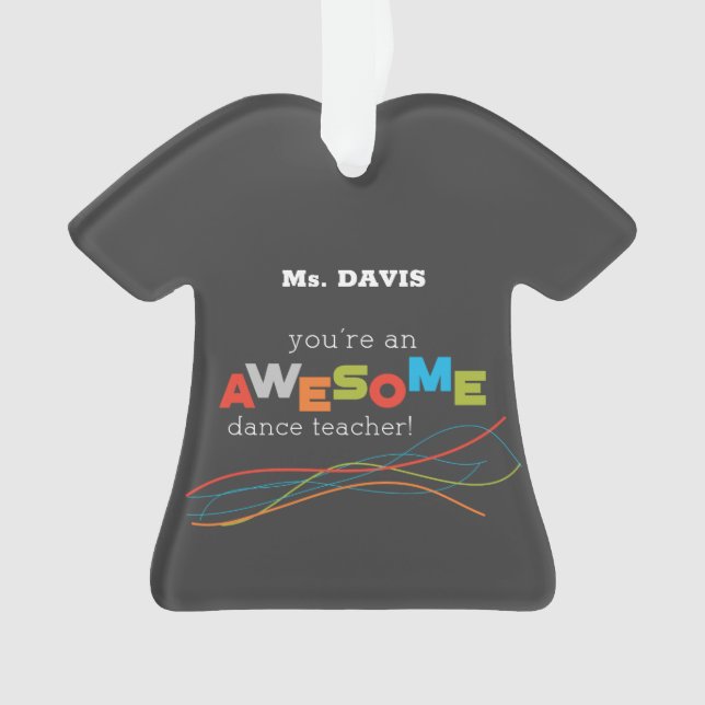 Adorno Día de Apreciación de Maestros de Baile, increíble (Anverso)