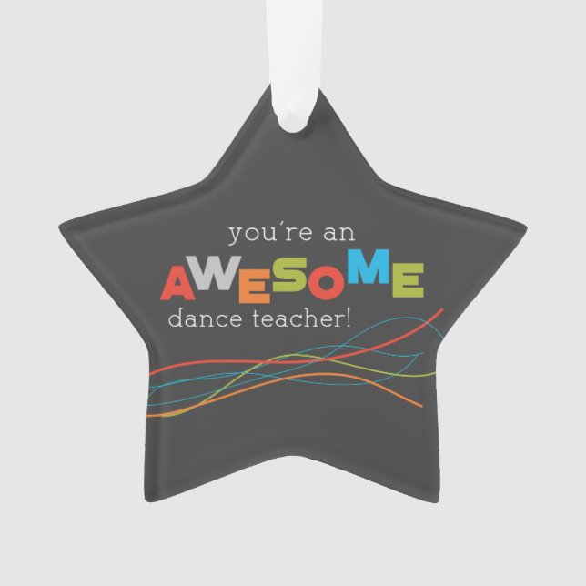 Adorno Día de Apreciación de Maestros de Baile, increíble (Anverso)