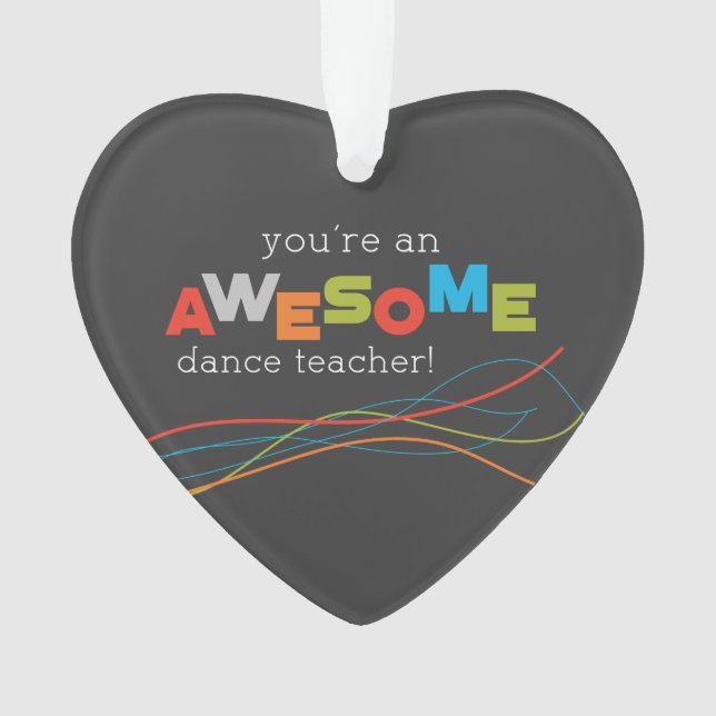 Adorno Día de Apreciación de Maestros de Baile, increíble (Anverso)