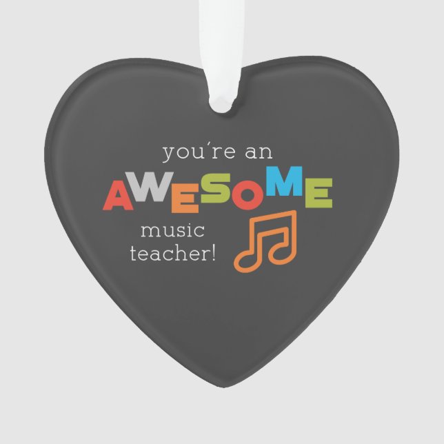 Adorno Día de Apreciación de Maestros de Música, maravill (Anverso)