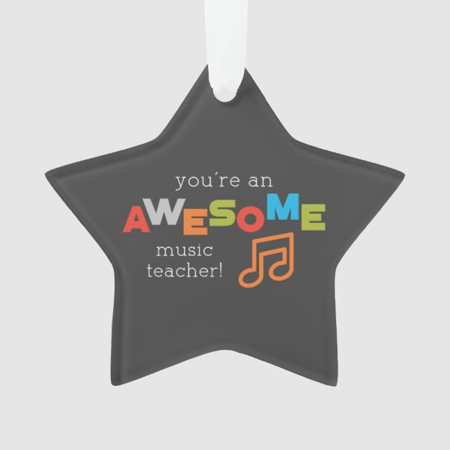 Adorno Día de Apreciación de Maestros de Música, maravill (Anverso)