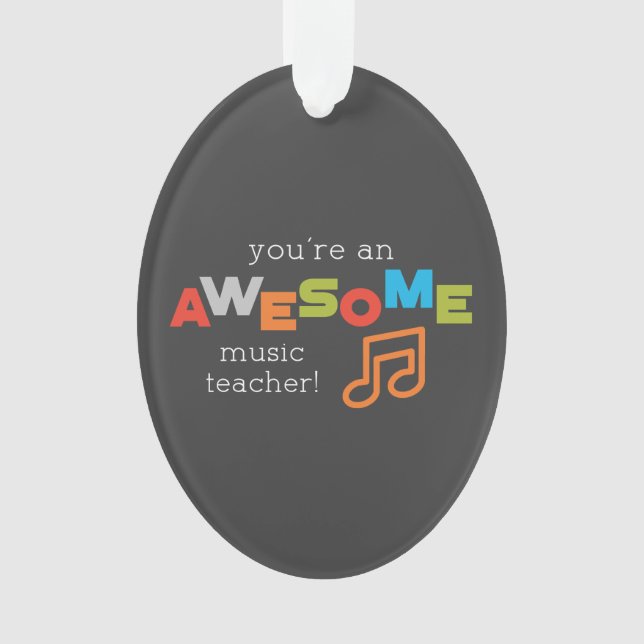 Adorno Día de Apreciación de Maestros de Música, maravill (Anverso)