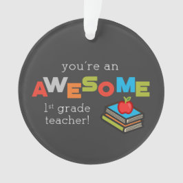 Adorno Día de Apreciación de Maestros de Primer Grado, in