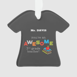 Adorno Día de Apreciación de Maestros de tercer grado, im