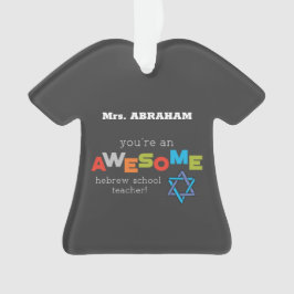 Adorno Día de Apreciación de Maestros en Escuela Hebrea,