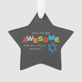 Adorno Día de Apreciación de Maestros en Escuela Hebrea,