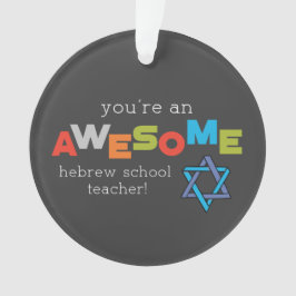 Adorno Día de Apreciación de Maestros en Escuela Hebrea,