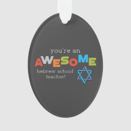 Adorno Día de Apreciación de Maestros en Escuela Hebrea,