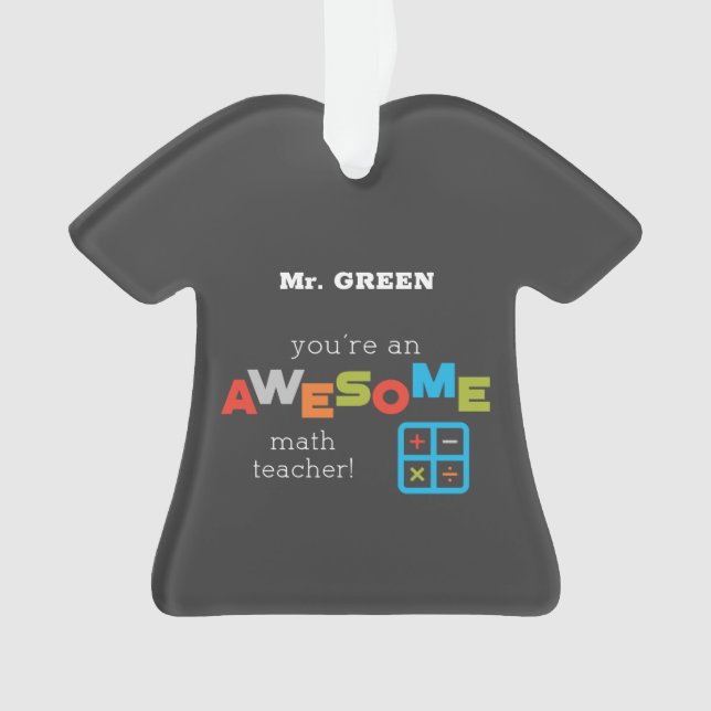 Adorno Día de Apreciación de Maestros Maestros, increíble (Anverso)