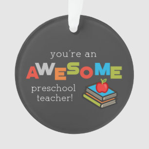 Adorno Día de Apreciación de Profesores de Preescolar, ma