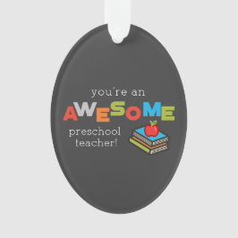 Adorno Día de Apreciación de Profesores de Preescolar, ma