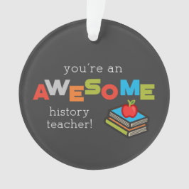 Adorno Día de Apreciación del Profesor de Historia, marav