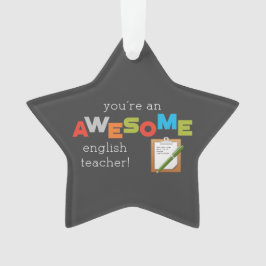 Adorno Día de Apreciación del Profesor de Inglés, maravil