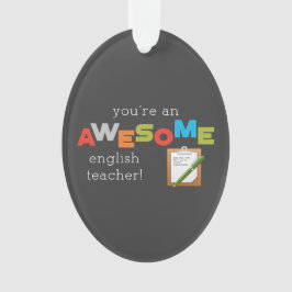 Adorno Día de Apreciación del Profesor de Inglés, maravil