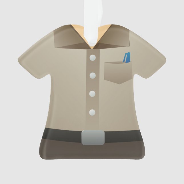 Adorno Día de fiesta personalizado del navidad del hombre (Anverso)