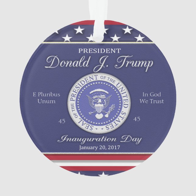 Adorno Día de inauguraciones de Donald Trump (Reverso)
