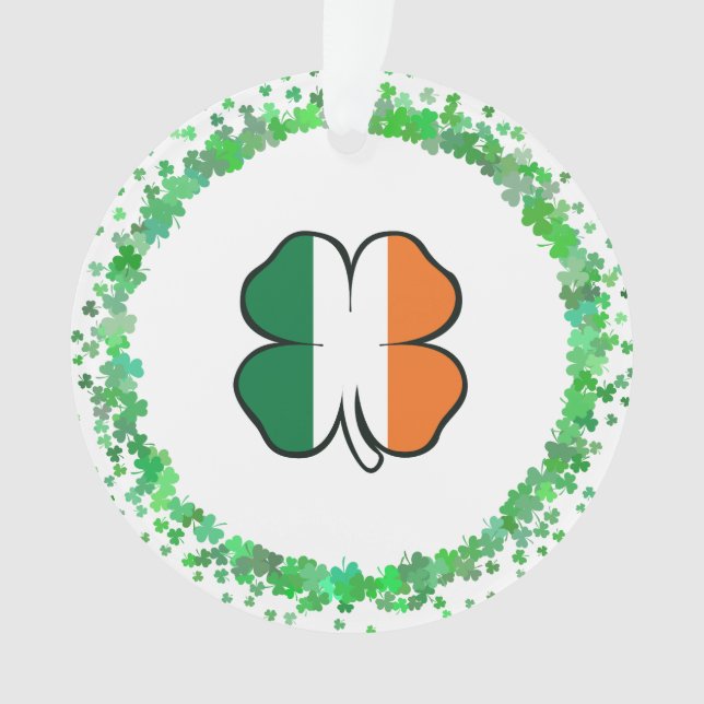 Adorno Día de Irlanda Clover Saint Patrick (Anverso)