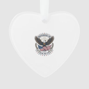 Adorno Día de la Independencia Águila Bandera Camiseta Vi