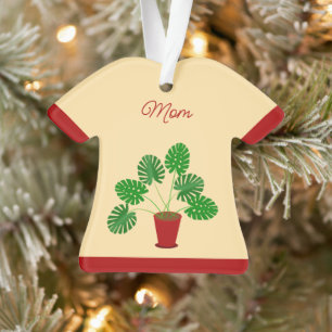 Adorno Día de las Madres Planta Monstera Personalizada