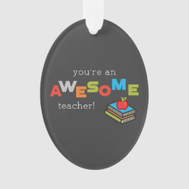 Adorno Día General de Apreciación del Profesor, maravillo