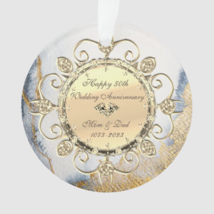 Adorno Diamantes Gold Touch 50 Aniversario de Bodas