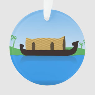 Adorno Dibujo de una casa de campo de Kerala