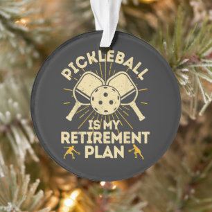 Adorno Dibujos Divertidos de Pickleball Mi Plan de Jubila
