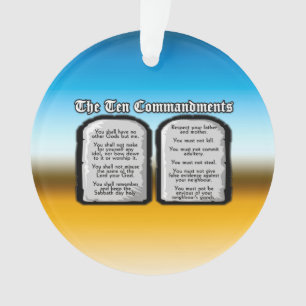 Adorno Diez mandamientos de la Sagrada Biblia, la ley de