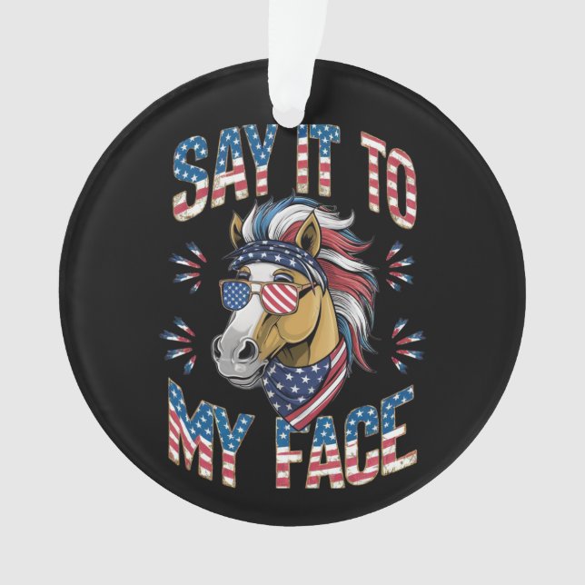 Adorno Dilo A Mi Cara Gracioso Caballo (Anverso)