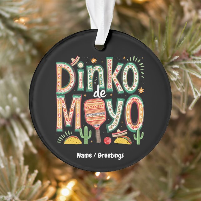 Adorno Dinko de Mayo Funny Cinco de Mayo Pun (Árbol)
