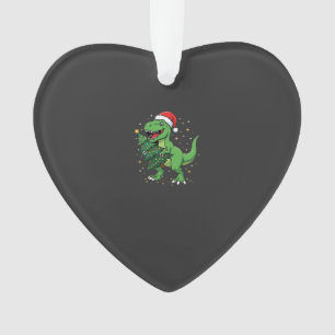 Adorno Dinosaurio de Navidad Santa T Rex