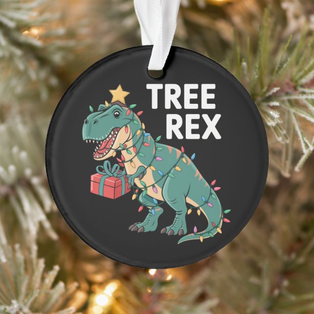 Adorno Dinosaurios Árbol de Navidad Rex Pajamas Luces de  (Árbol)
