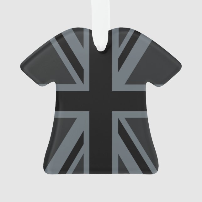 Adorno Diseño de bandera británica para Unión Negra Jack (Reverso)
