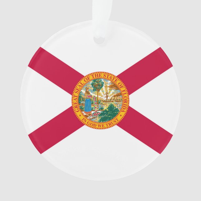 Adorno Diseño de bandera del estado de Florida (Anverso)