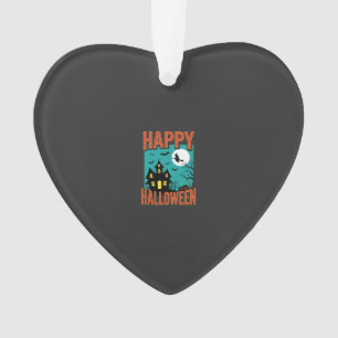 Adorno Diseño de Bruja de Casa Embrujada Feliz Halloween