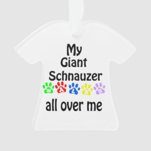 Adorno Diseño de caminatas Schnauzer gigantes