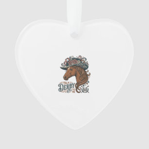 Adorno Diseño de camisa de sombrero floral de caballo Der