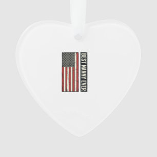 Adorno Diseño de camiseta de bandera vintage patriota Mej