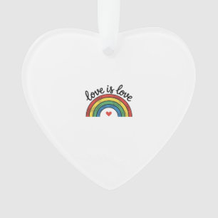 Adorno Diseño de camiseta de corazón de arcoíris vintage