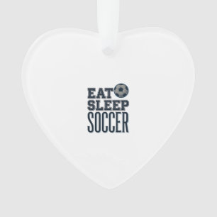 Adorno Diseño de camiseta de fútbol Vintage Eat Sleep (2)