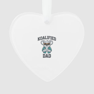 Adorno Diseño de camiseta de papá Koalificado padre koala