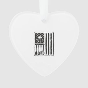 Adorno Diseño de camiseta de utensilios de cocina Bandera