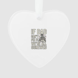 Adorno Diseño de camiseta divertido mecánico papá si papá