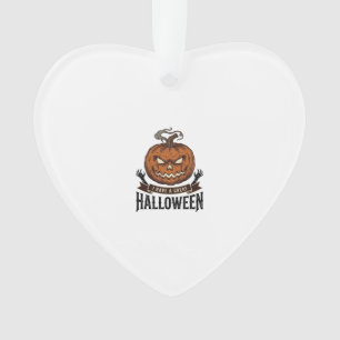 Adorno Diseño de camiseta gótica de calabaza de Halloween