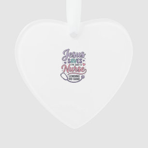 Adorno Diseño de camiseta Jesus Saves Nurse Faith_1