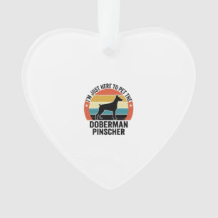 Adorno Diseño de camiseta para amantes de perros Doberman