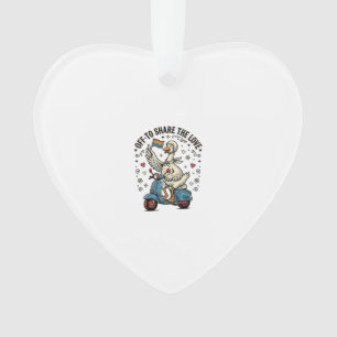 Adorno Diseño de camiseta vintage de amor de scooter de g
