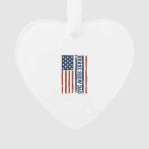 Adorno Diseño de camiseta vintage de la bandera americana