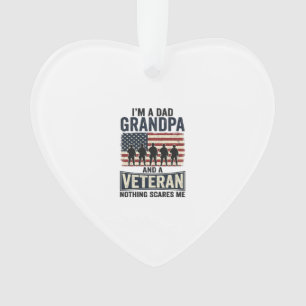 Adorno Diseño de camiseta vintage patriota veterano abuel
